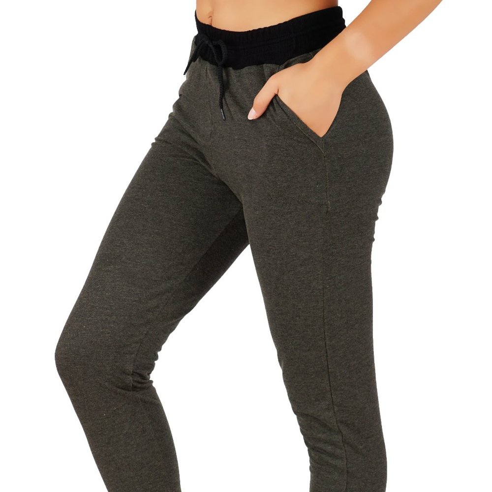 4pcs Set Full Length Cotton Joggers Sweatpants Pockets and elastic waistband